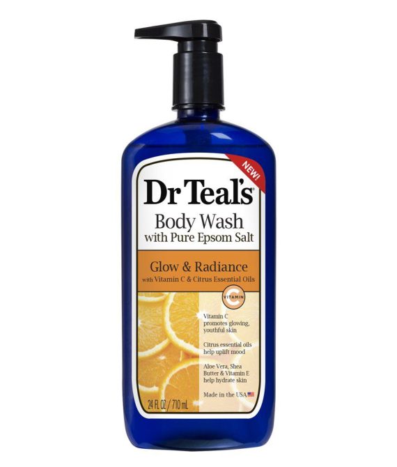 Dr. Teal’s Glow & Radiance with Vitamin C & Citrus Body Wash-24 oz
